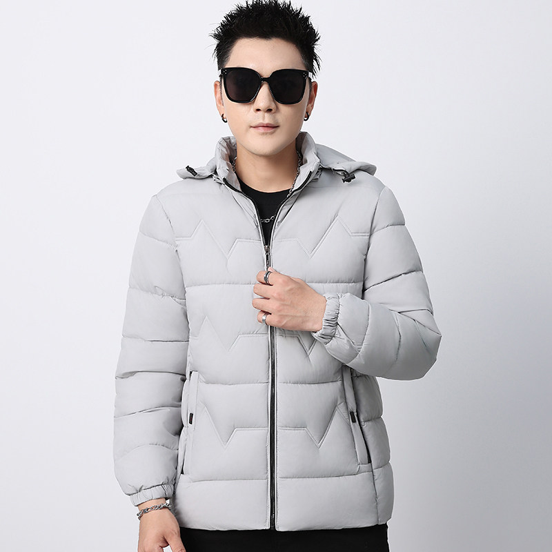 冬季新款棉服男短款韩版棉衣时尚轻薄小棉袄加厚保暖立领连帽外套