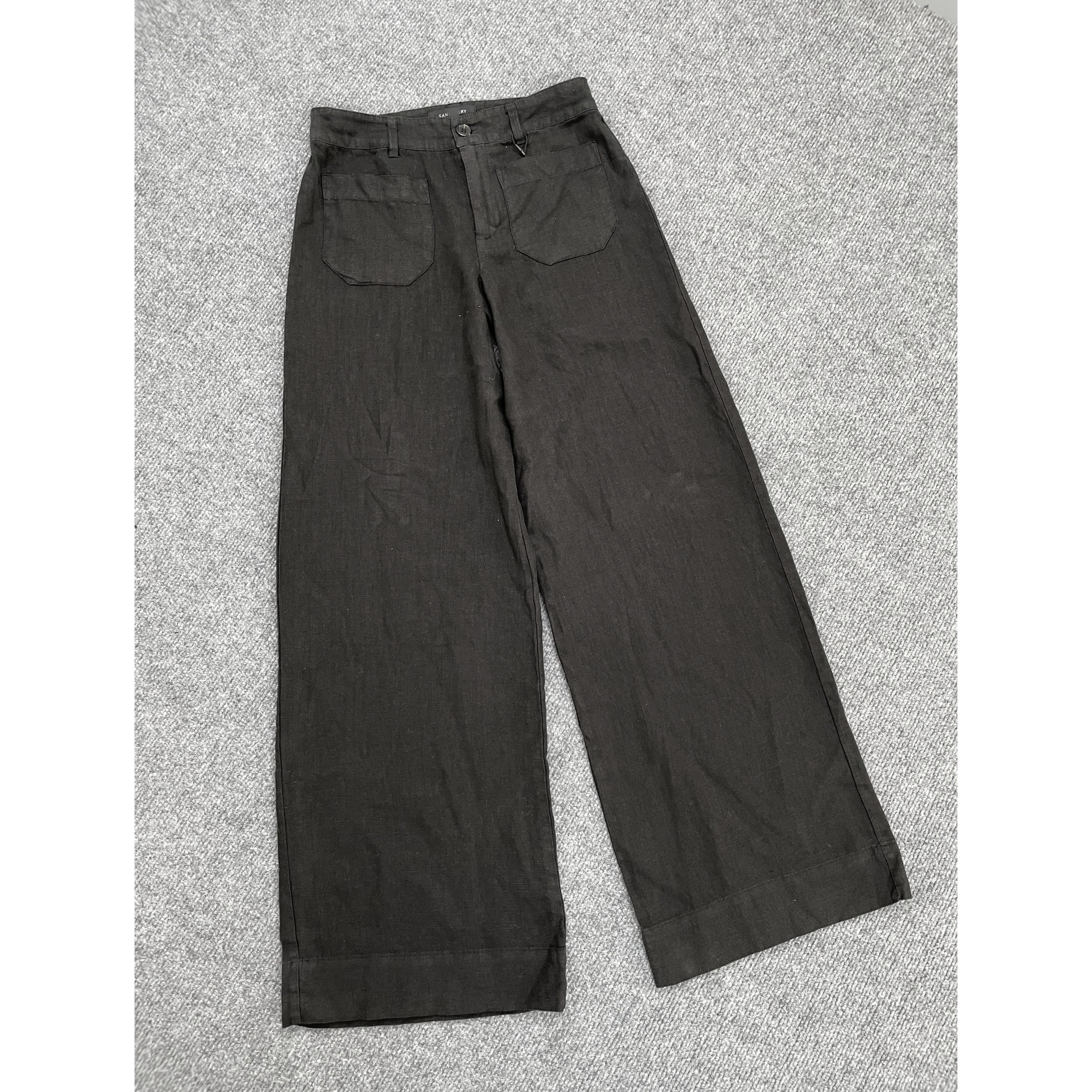 E6039秋季新款女士纯色亚麻透气宽松阔腿裤休闲百搭显瘦长裤,女装/女士精品,休闲裤,淘宝优惠券,粉丝福利购,淘宝优惠卷