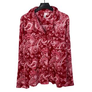 睡衣上装 B6003秋季 质感金光绒长袖 女装 翻领单排扣柔软家居服 新款