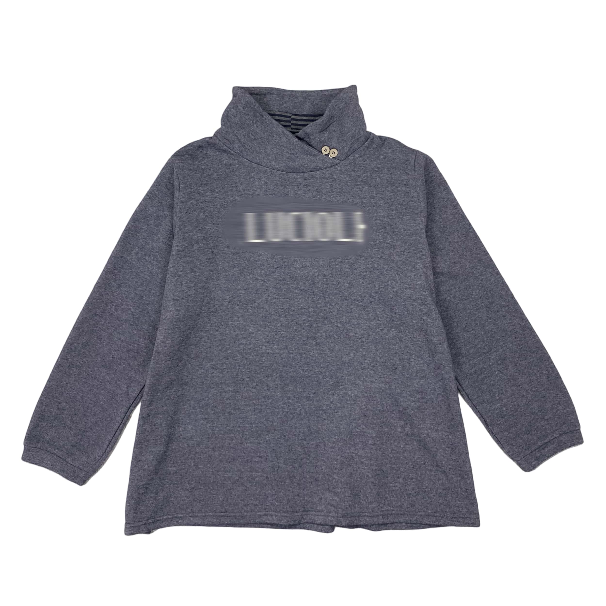 C7112日单新款女装字母印花宽松抓绒卫衣舒适亲肤休闲套头上衣