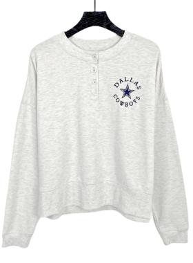 A4005秋季新款女字母刺绣套头抓绒卫衣青春时尚学生减龄长袖上衣