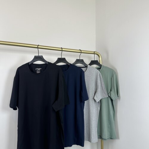 C7150新款四色纯色短袖T恤男宽松基础款落肩打底衫百搭上衣