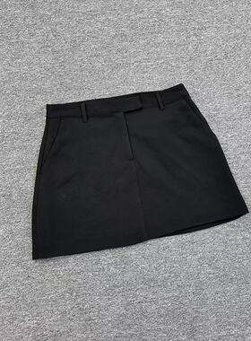 M2002新款黑色高腰西装短裙女A字短裙防走光职业通勤包臀裙