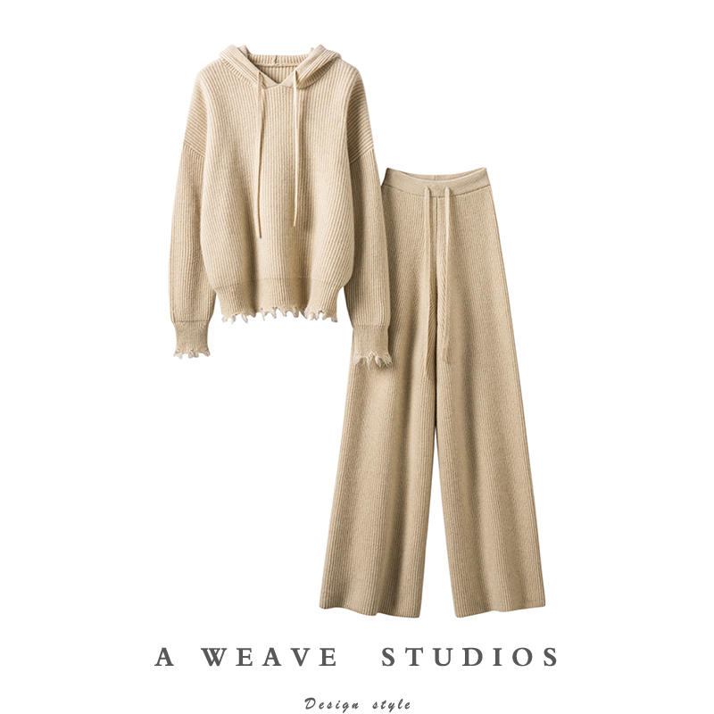 意大利~奢！重磅1000克！连帽羊绒衫女卫衣羊绒裤女外穿羊绒套装,女装/女士精品,羊绒衫,淘宝优惠券,粉丝福利购,淘宝优惠卷