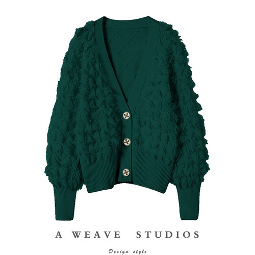 牧绒飞高端100%纯山羊绒开衫