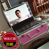 Home Cosmetics Storage box Cosmetic mirror LED Removable Tool board Portable trumpet Makeup hold-all