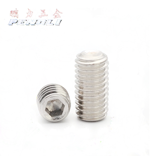 不锈钢内六角紧定304紧定无头螺丝凹端机米顶丝紧固螺丝M3M4M5M68