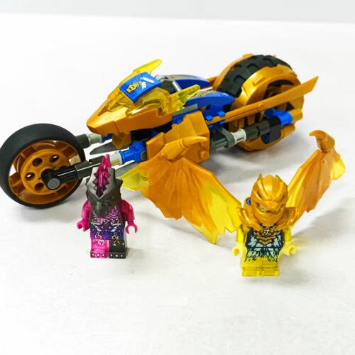 （二手）乐高LEGO幻影忍者系列71768杰的黄金神龙摩托车积木玩具