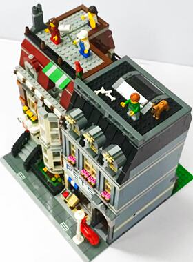（二手）乐高积木创意百变街景系列10218宠物店高难度拼装玩具