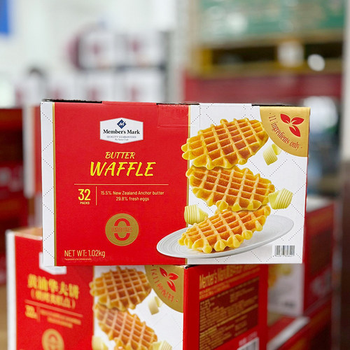 山姆会员店 黄油华夫饼烘烤类糕点独立小包装旗舰店MM超市代购 - 封面