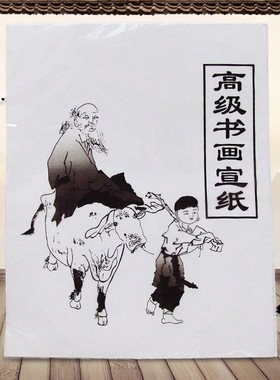 8k练习用 8开书画纸 初学者入门生宣纸 袋装毛笔国画练习用纸美术