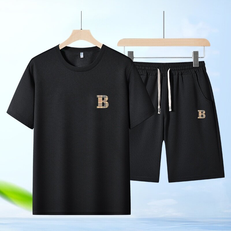 夏季运动休闲套装男韩版潮流青年休闲运动套装