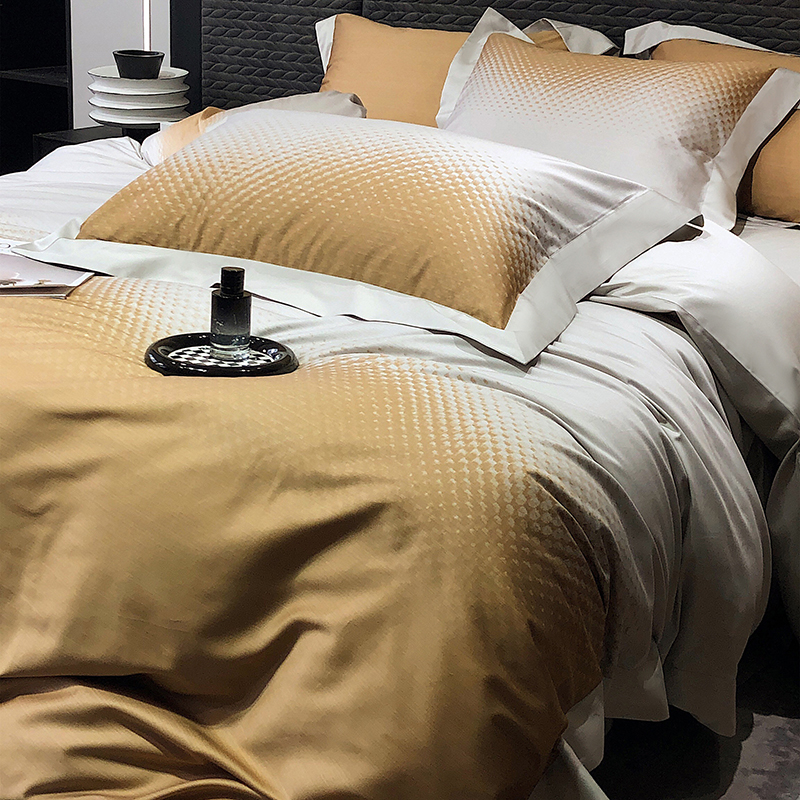 四件套艾能棉现代简约金太阳面料