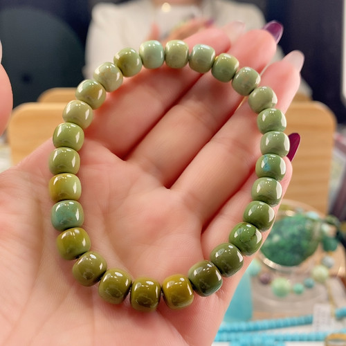 瓷釉级老型手串 卡8