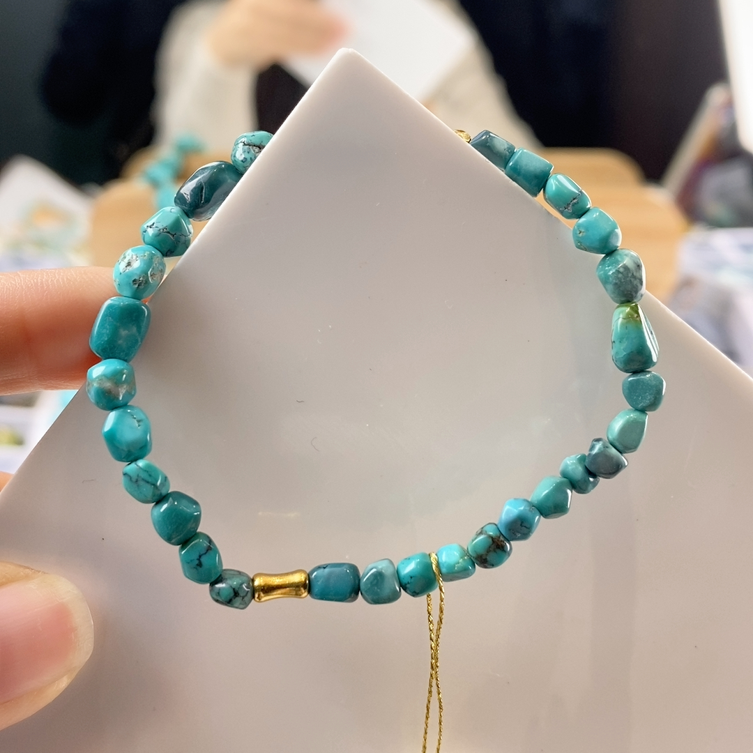 福利秒杀 卡5左右 玉化雾霾蓝糖豆手串