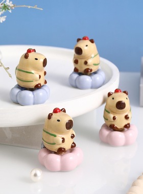 景德镇陶溪川同款转转乐小摆件可爱卡通装饰品网红摆设创意礼物