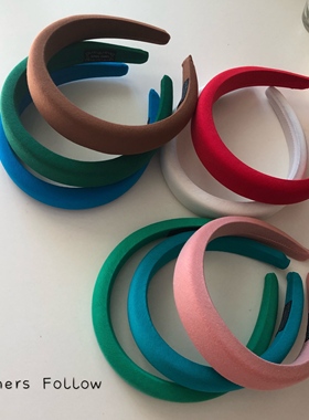 【follow】2025新款女高颅顶发箍海绵洗脸发卡头箍高级感发饰女