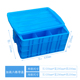 加厚塑料分格周转箱长方形正方形六格零件盒五金工具零件收纳盒