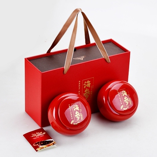 高档陶瓷罐密封半斤 一斤大连干货海参礼盒包装盒 空盒批发定制
