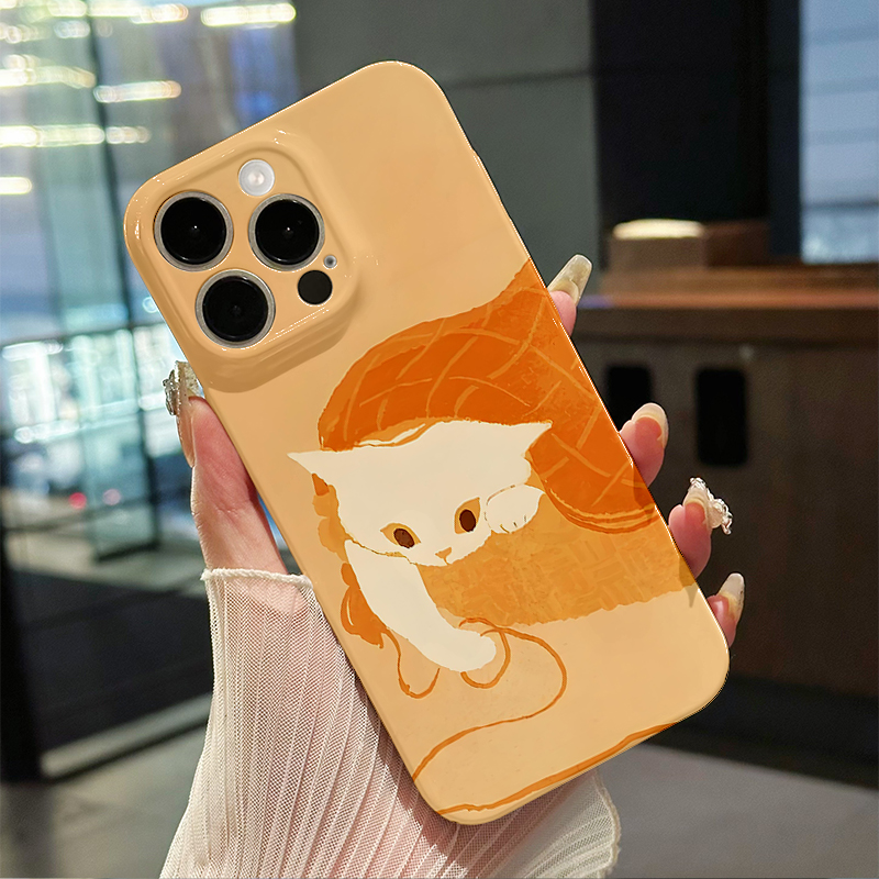 慵懒嬉戏猫咪适用iPhone16/15promax手机壳华为pura70菲林小米15/14荣耀300软vivoS20硬iqoo苹果14opporeno12