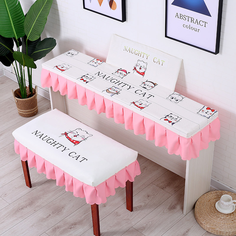 61键电子琴罩88键电钢琴防尘罩双排键琴套盖布乐器罩琴凳罩可定制