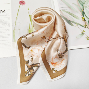 杭州丝绸真丝100%桑蚕丝小方巾丝巾女春夏季优雅护颈小领巾手帕女