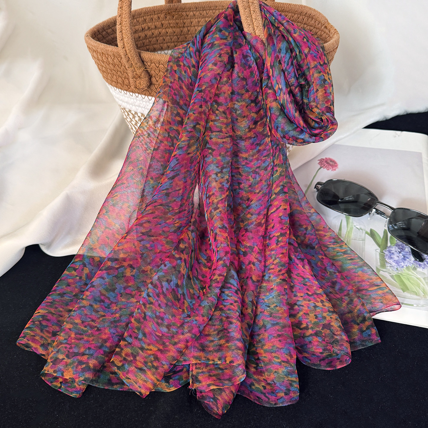 迷彩色真丝桑蚕丝女护颈妈妈纱巾轻薄款春秋季长条围巾防晒披肩,服饰配件/皮带/帽子/围巾,围巾/丝巾/披肩,淘宝优惠券,粉丝福利购,淘宝优惠卷