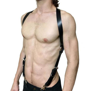 男士衬衫装饰背带式腰带 欧美时尚可调节钥匙扣吊裤带束腰