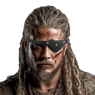 中世纪眼罩单边眼罩舞台表演配饰 北欧维京风格复古COSPLAY道具