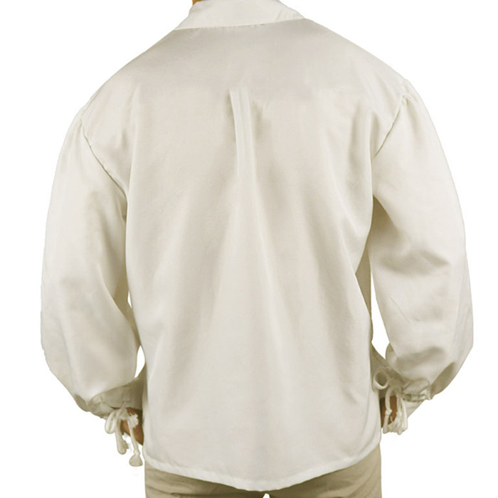 HALLOWEEN COSTUMES NEW RENAISSANCE CASUAL SUMMER SHIRT SOLID COLOR MEDIEVAL COSPLAY COSTUMES