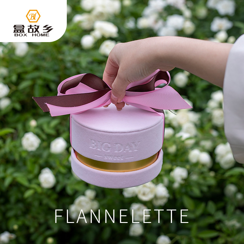 丝绒婚礼简约韩版喜糖盒伴娘伴手礼回礼糖果盒ins风糖果包装盒子