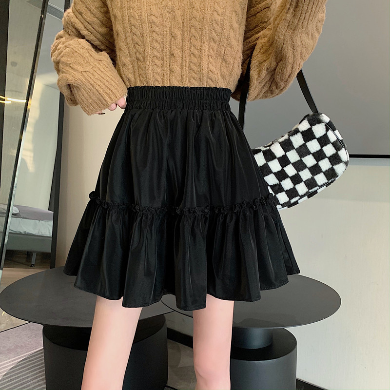 丝绒大码蓬蓬裙短裙时尚百搭A型