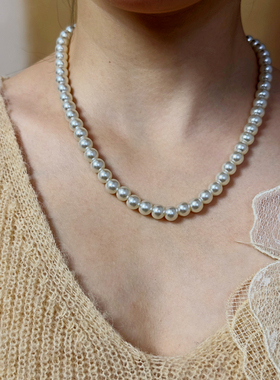 施家珍珠毛衣链项链女新款爆款锁骨链轻奢小众高级感颈链项链女