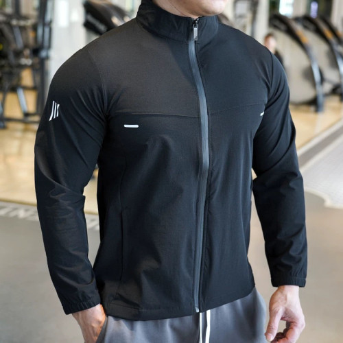 Light Weight新款男士运动健身上衣外套跑步训练衣服夹克速干衣男
