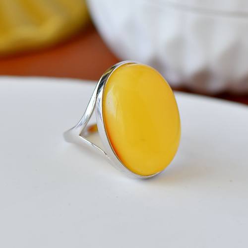 男女款S925纯银DIY镶嵌戒指空托