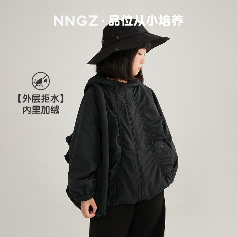 基础防水抽皱工艺时尚外套图片