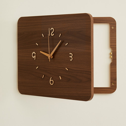 2025新款电表箱带钟表挂钟挂画