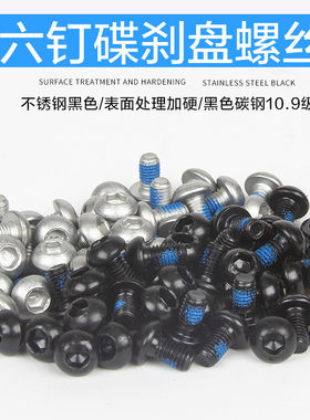 自行车碟刹盘螺丝两色可选