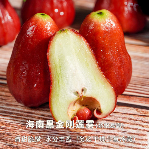 豆尚果品海南黑金刚莲雾清甜多汁