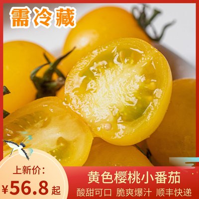 陕西黄色樱桃小番茄自然熟西红柿