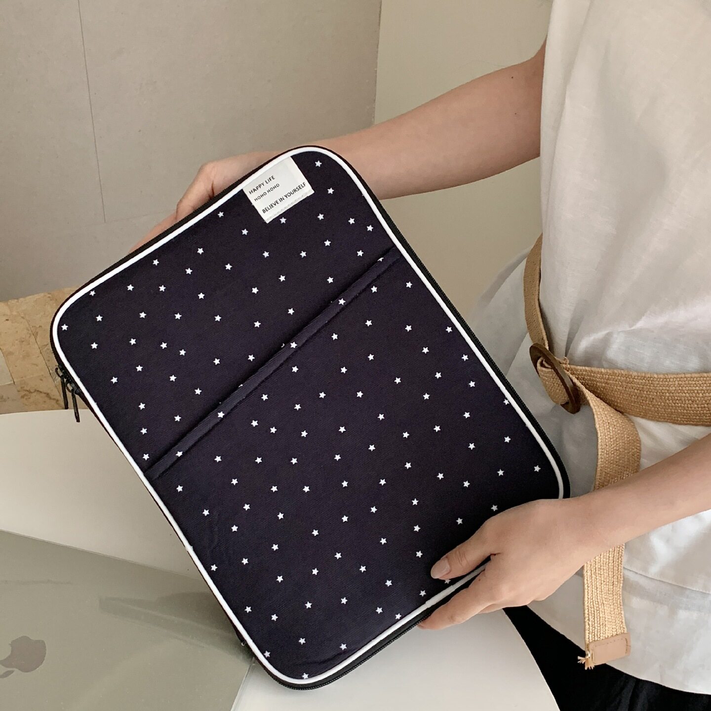 防震电脑内胆包13.3寸适用苹果air13.6华为笔记本电脑包14寸女生2025联想thinkbook14.2保护套ipad平板收纳包