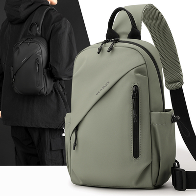 潮牌牛津布大容量防泼水斜挎胸包