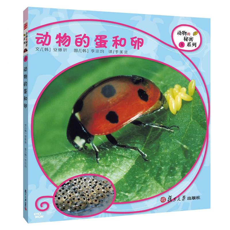 科学绘本动物的秘密系列：动物的蛋和卵(8本美丽的儿童科普书，涵括孩子的动物基础知识 于美灵 译 复旦大学出 图书籍3-6岁童书