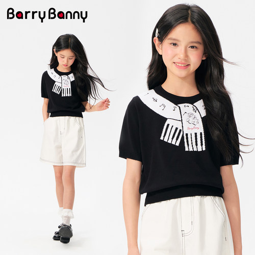 BarryBanny女童短袖T恤凉感高弹
