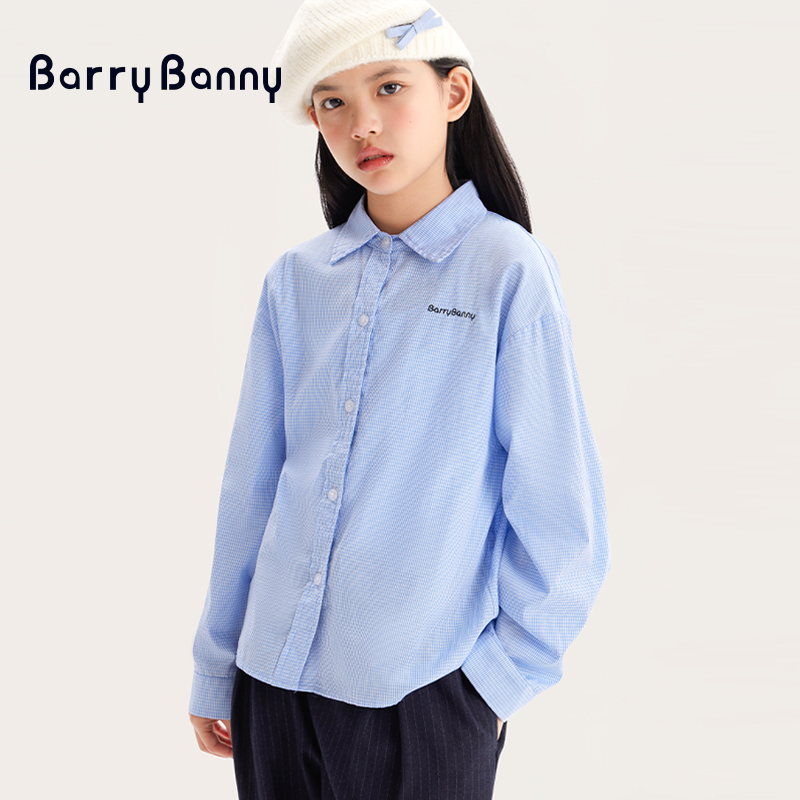 BarryBanny秋季衬衫洋气翻领上衣