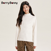 BarryBanny女童半高领打底衫 T恤保暖上衣 儿童长袖 2025秋冬季 新款