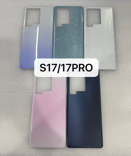 适用于VIVO S17后盖 S17E玻璃后壳电池后屏s17pro  外壳背壳 无标