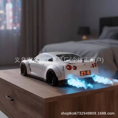 跨境亚马逊创意热销新款奇趣式Hypercar Alarm Clock超级跑车闹钟
