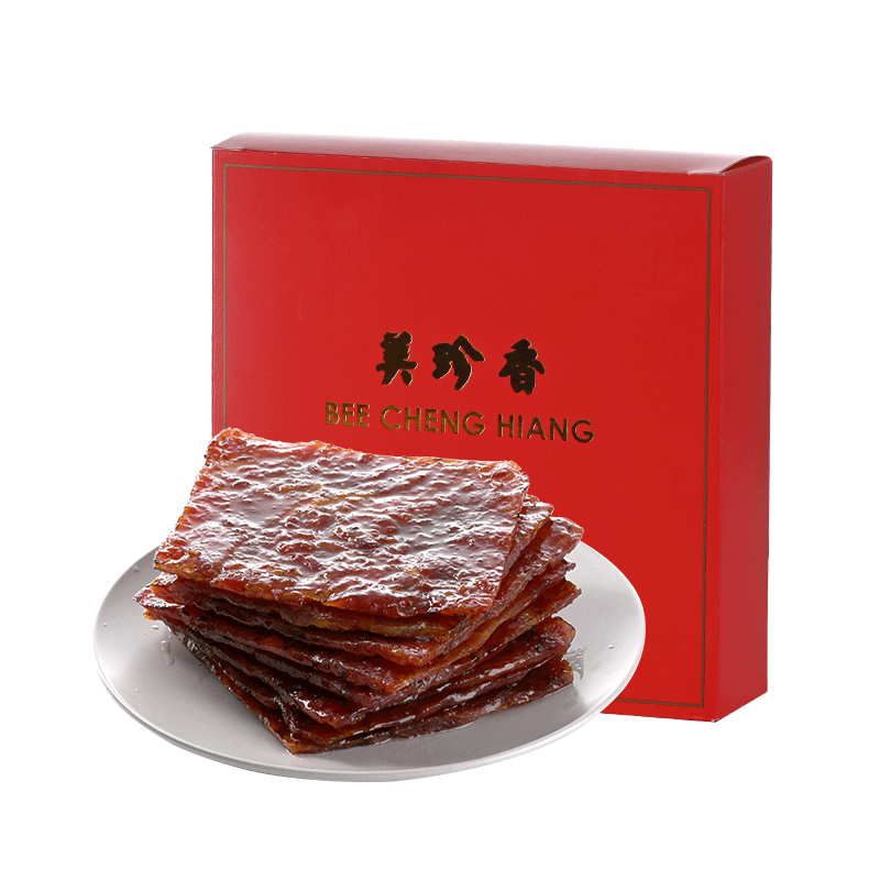 美珍香锁鲜装金钱切片松软烧烤猪肉250g非猪肉脯猪肉干旗舰肉零食