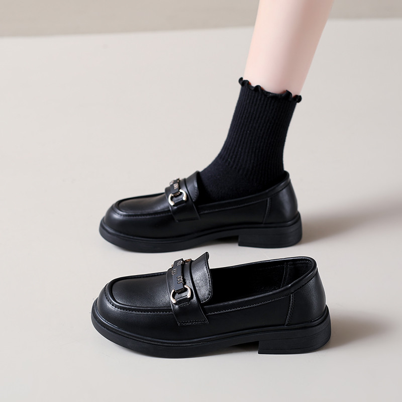 单鞋2026春秋乐福鞋jk平豆鞋